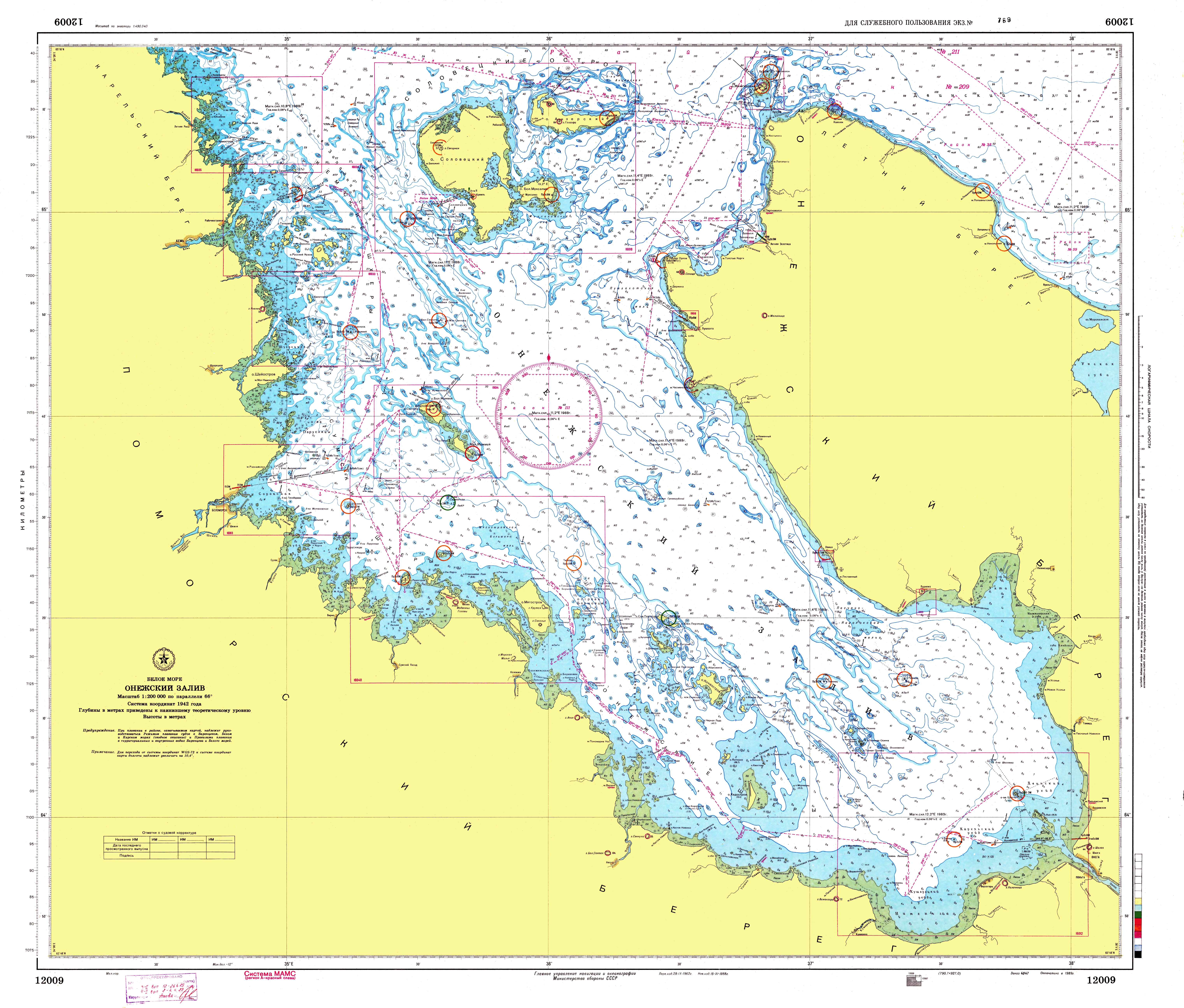 Карта Белого Моря